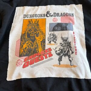Dungeons & Dragons Endless Quests Chapion Hoodie Mens 3XL Black D20 Patch